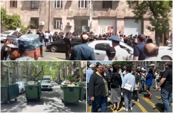 Акции неповиновения в Ереване (видео)